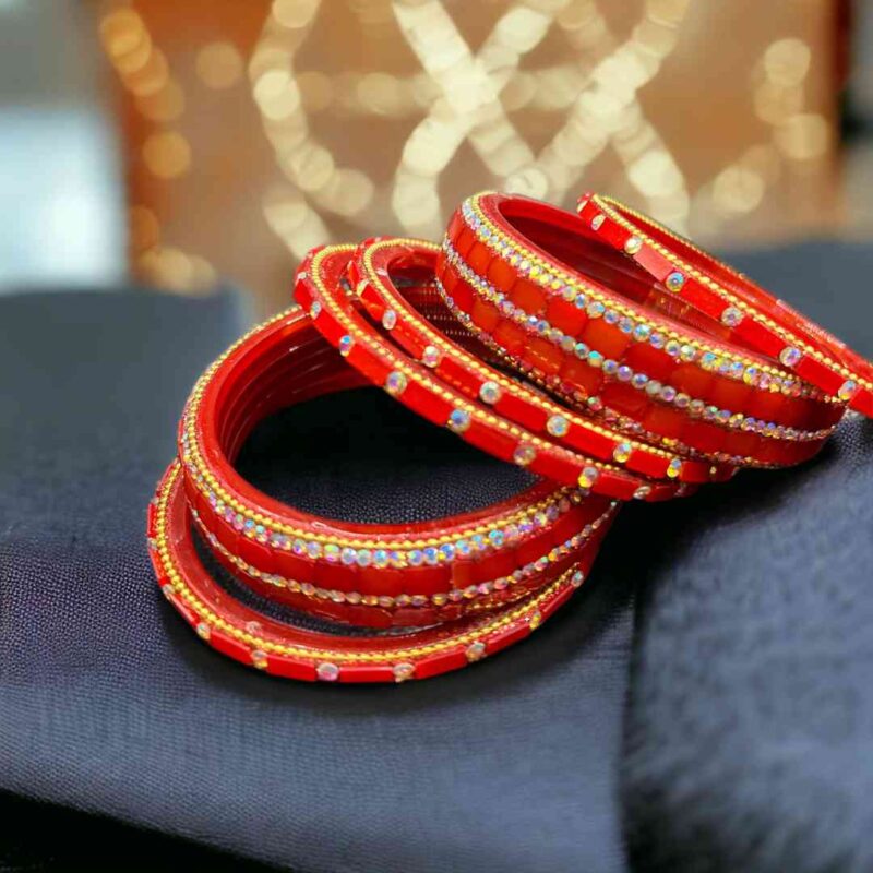 Elegant Red Bangles