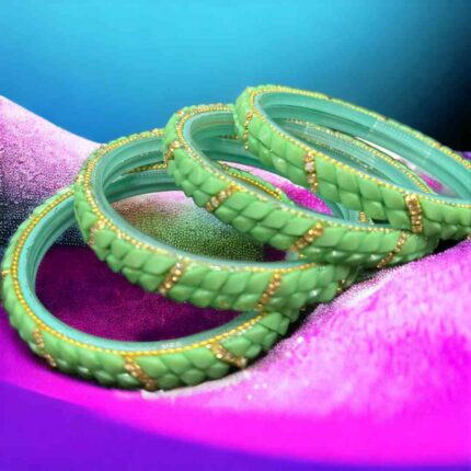 Modern Green Bangles