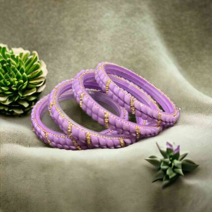 Modern Purple Bangles